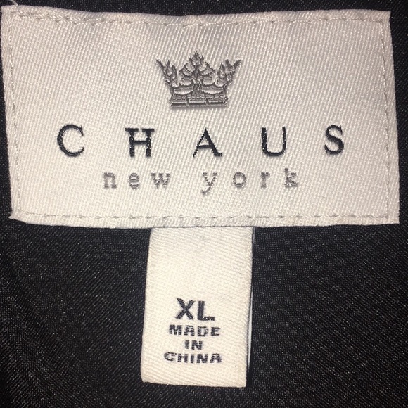 CHAUS NY  XL  BLACK FAUX FUR VEST ZIP FRONT WAIST TIES 2 Pockets Bottom Front - Picture 2 of 16